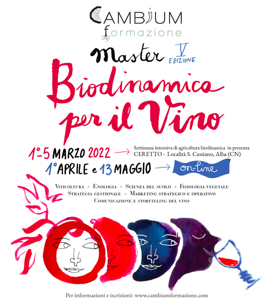 Master Cambium-biodinamica per il vino 2022