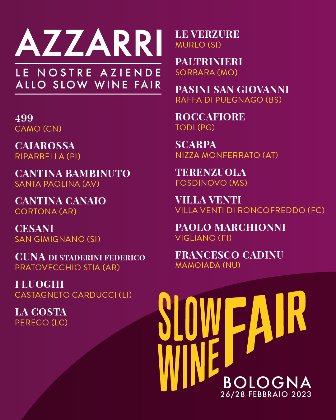 Slow Wine Fair 2023